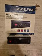 Alpine bluetooh autoradio met sub+versterker., Auto diversen, Autoradio's, Ophalen, Gebruikt