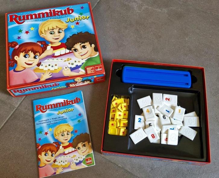 Goliath Rummikub Junior - Kinderspel - gezelschapsspel ZGAN, Hobby en Vrije tijd, Gezelschapsspellen | Bordspellen, Zo goed als nieuw