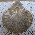 Franse brocante koperen schelp asbak, Ophalen of Verzenden