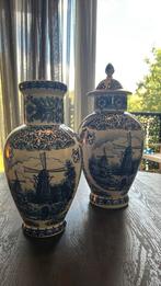 Delfts Blauwe Vasen - Set van 2, Antiek en Kunst, Antiek | Vazen, Ophalen of Verzenden