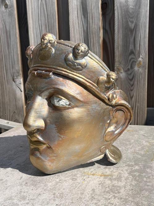 Beeld het gezicht van Nijmegen masker, Antiek en Kunst, Kunst | Beelden en Houtsnijwerken, Ophalen of Verzenden