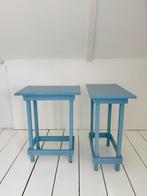 2x Piet Hein Eek - achtig bijzettafeltje van hout - € 15 ps, Huis en Inrichting, Ophalen, Minder dan 55 cm, Gebruikt, Piet Hein Eek