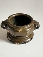Xuande Ming Marked Copper Wealth Bat Incense Burner Censer, Ophalen of Verzenden