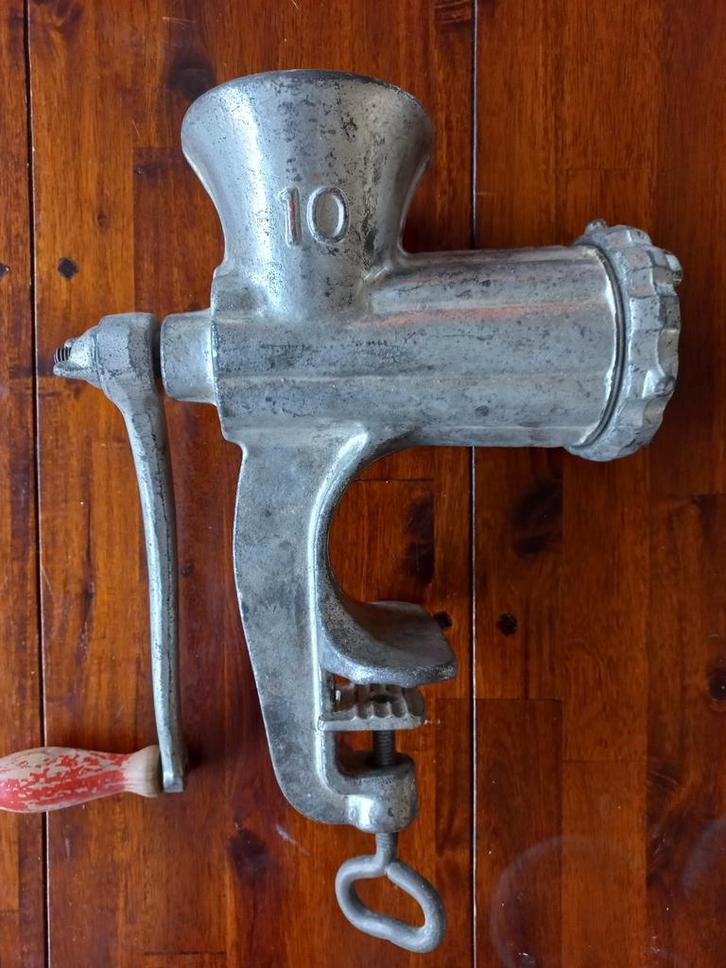 Vintage Gehaktmolen Nr. 10, Antiek en Kunst, Antiek | Keukenbenodigdheden, Ophalen of Verzenden