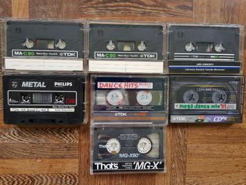 cassettebandje tape 7X METAL met nokjes,TDK That's