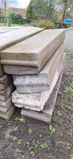 4 Stenen bielzen 12 x 25 x 100 cm en 5 grindtegels, Tuin en Terras, Bielzen en Borders, Ophalen, Biels, Zo goed als nieuw, Minder dan 25 cm