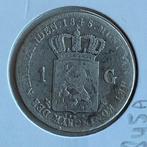 1 Gulden Zilver 1845 A ( zonder streepje ) van Willem 2, Postzegels en Munten, Munten | Nederland, 1 gulden, Verzenden, Zilver
