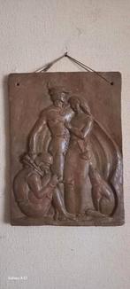 Aardewerk plaquette Tijl Uilenspiegel en Nele ., Ophalen of Verzenden
