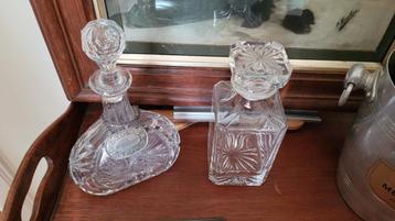 Prachtig kristallen karaffen whiskey set  beschikbaar voor biedingen