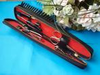 zeer oude kledingborstel met manicure set achter de rits, Ophalen of Verzenden