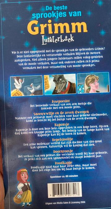 Luisterboek sprookjes van grimm bv Doornroosje, Assepoester beschikbaar voor biedingen