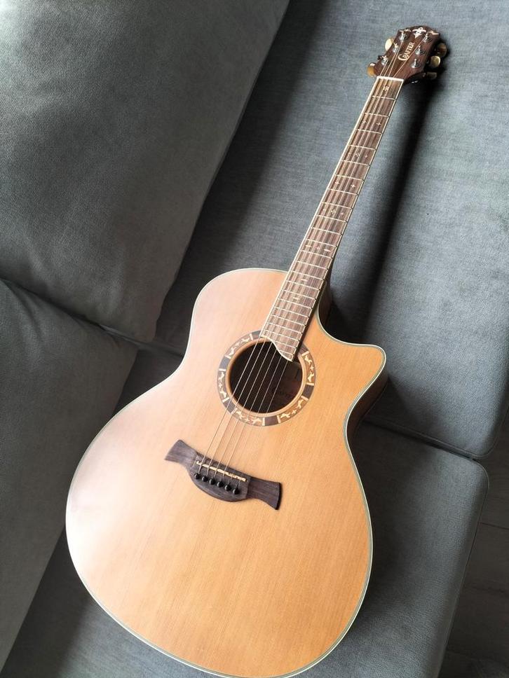 Crafter Semi-Akoestische Gitaar, Muziek en Instrumenten, Snaarinstrumenten | Gitaren | Akoestisch, Gebruikt, Western- of Steelstringgitaar