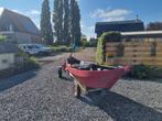 Houten boot + skelter + trailer, Ophalen, Gebruikt