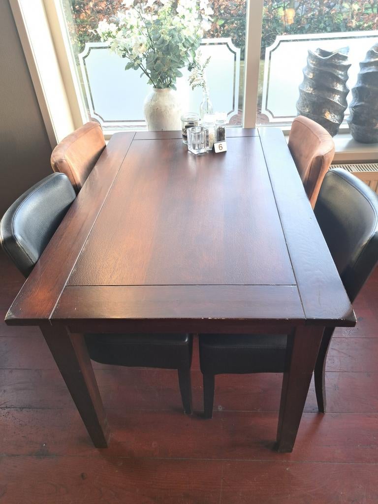 9 Restaurant Tafels - 1.20 x 0.80 m - Gebruikt, Ophalen, Gebruikt, 100 tot 150 cm, Tot twee personen