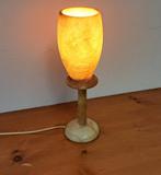 te koop dikke glazen bruine schemerlamp 35 cm hoog 10 cm doo, Minder dan 50 cm, Nieuw, Glas, Ophalen of Verzenden