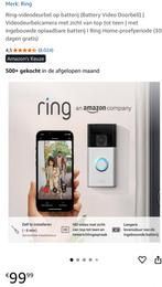 Ring Videodeurbel op batterij (Video Doorbell 2de generatie, Huis en Inrichting, Deurbellen, Ophalen of Verzenden, Zo goed als nieuw