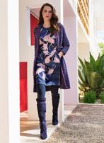 Caroline Biss : Hele mooie blauw roze jurk mt 36, Zo goed als nieuw, Maat 36 (S), Caroline Biss, Boven de knie