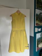 Vintage jurk, Gedragen, Ophalen of Verzenden, Onder de knie, Geel