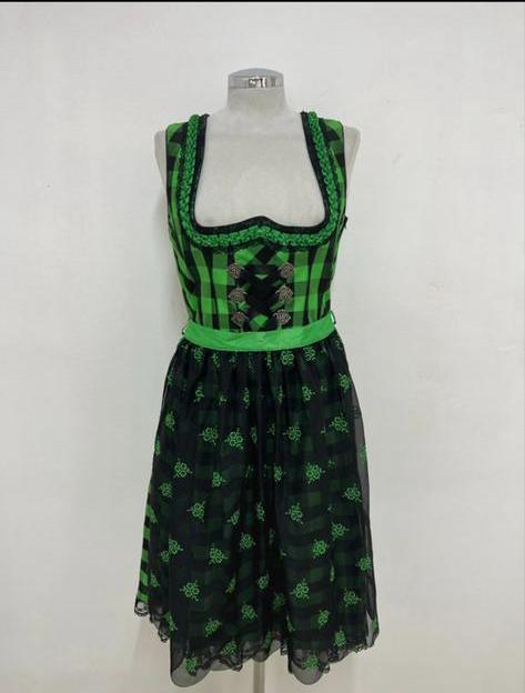 Country Line Dirndl Jurk M 38 zwart/groen, Kleding | Dames, Gelegenheidskleding, Zo goed als nieuw, Overige typen, Maat 38/40 (M)