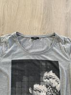 MEXX shirt grijs met print maat 42 / 44 netjes WB, Kleding | Dames, T-shirts, Gedragen, Grijs, Maat 42/44 (L), Ophalen of Verzenden