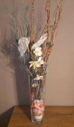 Vaas met kunstbloemen/takken, Ophalen, Zo goed als nieuw