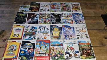 Mijn Collectie van 24 Wii-spellen, allemaal in nette en comp beschikbaar voor biedingen