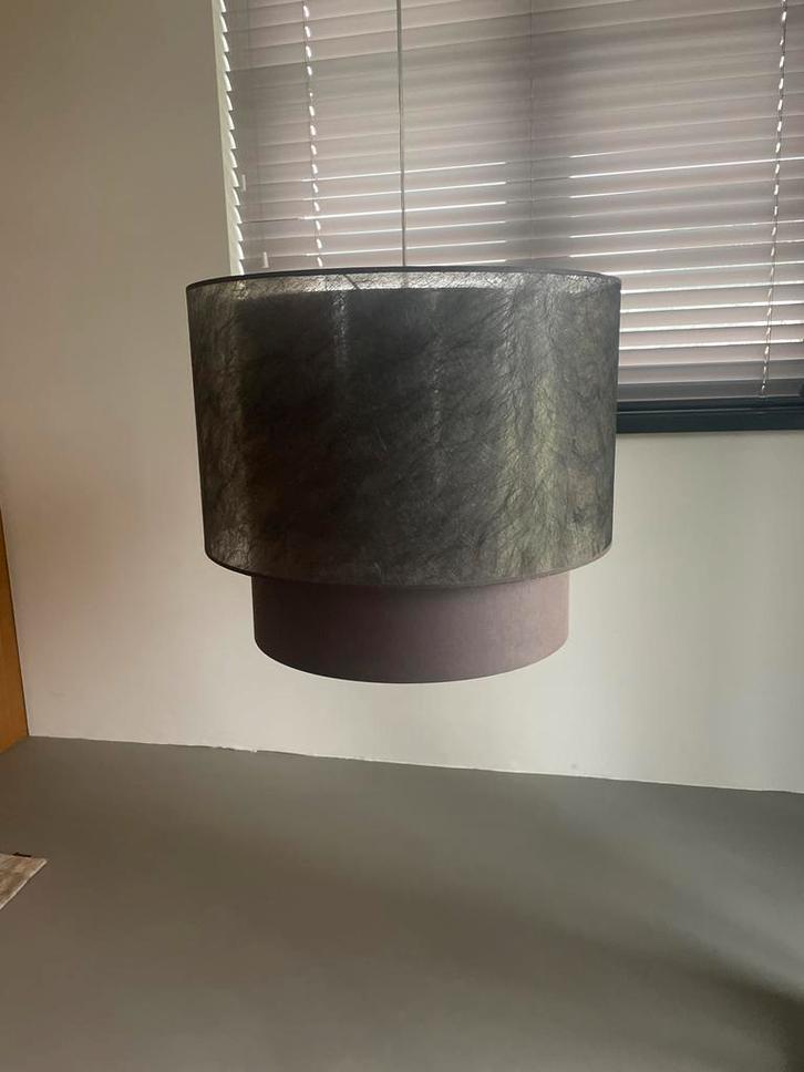 Straluma Hanglamp - Donkerbruin, Ø50cm, Huis en Inrichting, Lampen | Hanglampen, Zo goed als nieuw, Minder dan 50 cm, Stof, Ophalen of Verzenden