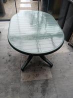 Tuintafel, Ophalen, Gebruikt, Ovaal, Kunststof