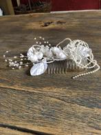 corsage voor huwelijk wit met pareltjes, Ophalen of Verzenden, Zo goed als nieuw, Wit, Accessoires