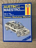 Haynes Manual (Vraagbaak) Austin / MG Maestro 1983-1992, Ophalen of Verzenden