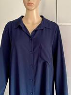 i139 Lange blouse-jurk maat 42=L jurkje tuniek donker-blauw, Blauw, Maat 42/44 (L), Ophalen of Verzenden, Zo goed als nieuw