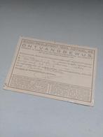 ontvangstbewijs radio regelement 1930 dienst PTT, Antiek en Kunst, Antiek | Tv's en Audio, Ophalen of Verzenden