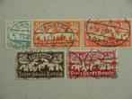BL   Danzig 133-137, Postzegels en Munten, Postzegels | Europa | Duitsland, Duitse Keizerrijk, Verzenden, Gestempeld