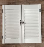 Louvredeuren wit - 2 sets beschikbaar, Ophalen, Gebruikt, Minder dan 80 cm, Binnendeur