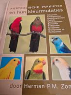 Hardcover gebonden boek Australische parkieten en mutaties, Boeken, Ophalen of Verzenden, Nieuw, Vogels