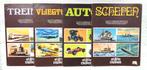 4 plaatjes albums Trein Vliegtuig Auto en Schepen  1970, Ophalen of Verzenden, Zo goed als nieuw, Plaatjesalbum