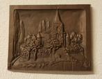 Bronzen  plaquette kerk van Asselt, Antiek en Kunst, Ophalen of Verzenden