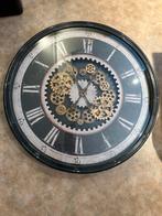 Industriële Wandklok met Tandwielen, Ophalen, Gebruikt, Wandklok