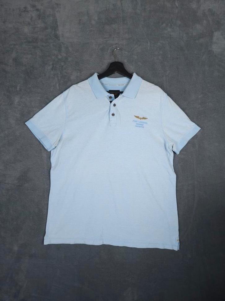 PME Legend Polo Shirt XL Pall Mall Licht Blauw, Kleding | Heren, Polo's, Zo goed als nieuw, Maat 56/58 (XL), Blauw, Ophalen of Verzenden