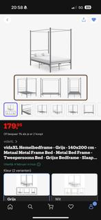 Hemelbed nieuw, Ophalen, Nieuw, 140 cm, Twijfelaar