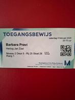 2 tickets BARBARA PRAVI 8 februari Eindhoven, Twee personen, Februari