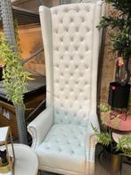 Koninginnestoel met strass-stenen Glam look, Huis en Inrichting, Ophalen, Kunststof, Minder dan 75 cm, Glamour