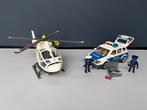 Playmobil politieauto en helicopter (6920, 6921), Ophalen of Verzenden, Gebruikt, Complete set