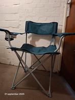 Opvouwbare campingstoel - Blauw, Caravans en Kamperen, Ophalen, Gebruikt