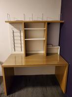 Bureau 1,40x 0,74m met bovenkast en ladekastje, Ophalen, 70 tot 120 cm, Zo goed als nieuw, 120 tot 170 cm