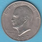 Verenigde Staten Eisenhower Dollar 1972 in munthouder, Ophalen of Verzenden, Losse munt, Noord-Amerika
