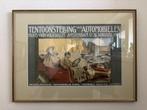 Affiche RAI 1908 klassieke auto boten S. Lankhout ingelijst., Rechthoekig Staand, Met lijst, Ophalen of Verzenden, Zo goed als nieuw