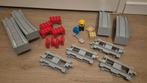 3 x Lego Duplo Treinbrug en Rails Set 10872, Ophalen, Zo goed als nieuw, Complete set, Duplo