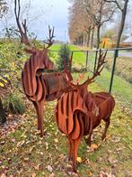 Cortenstaal Rendieren, Ophalen, Nieuw, Rond, Metaal