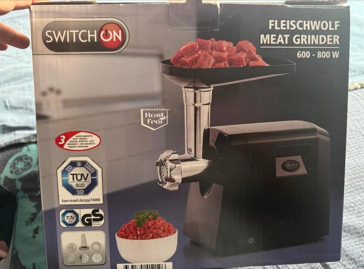 Switch On Vleesmolen - Nieuw, Witgoed en Apparatuur, Keukenmixers, Nieuw, Minder dan 1 liter, 1 snelheid, Ophalen of Verzenden